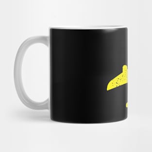 Yellow Plane Design Mug